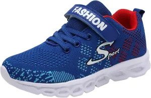 Boy's Casual Wide Sporty Shoes Tennis Kids Athletic Breathable Running Lightweight Sneakers Mesh Footwear Boys