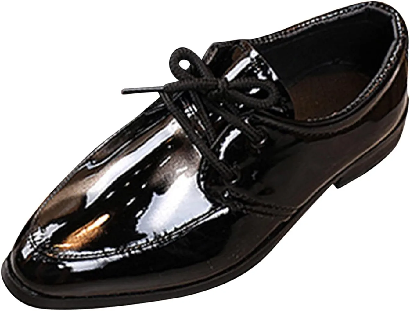 Boys Formal Dress Shoes Lace-up Wedding Footwear School ??niform Shoes Comfort Loafer Flat?? ??xford Dress Shoes
