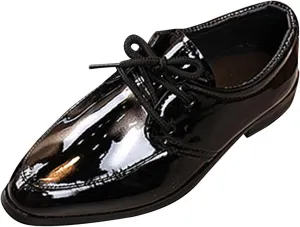 Boys Formal Dress Shoes Lace-up Wedding Footwear School ??niform Shoes Comfort Loafer Flat?? ??xford Dress Shoes