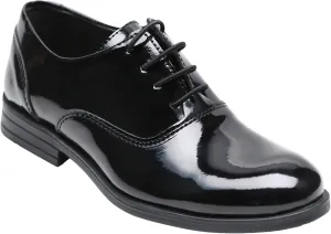 Boys?? Patent Black Oxford Dress Shoes, Classic Lace-Up Wedding Prom Formal Footwear