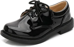 Boys Patent Leather College Uniform Shoes Comfortable Oxford Party Dress Shoes