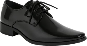 Boys Patent Leather Derby Shoes - Perfect for Weddings and Special Occasions