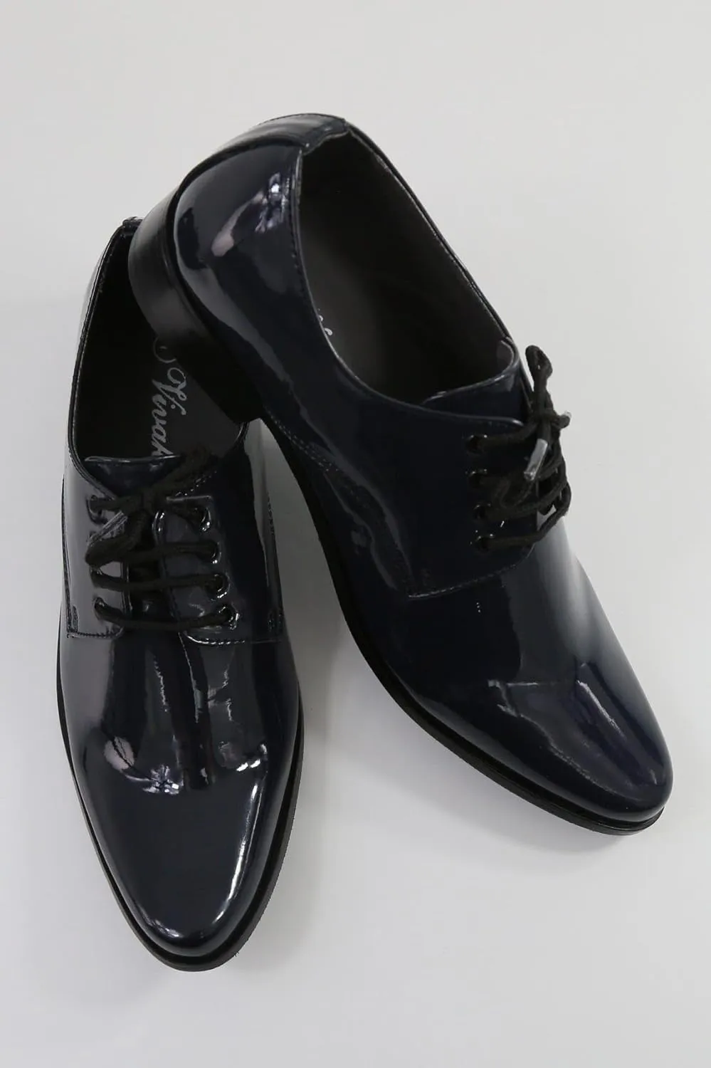 Boys Patent Leather Derby Shoes - Perfect for Weddings and Special Occasions