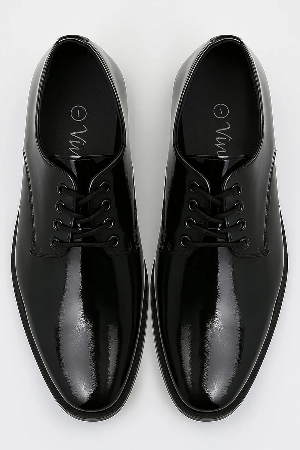 Boys Patent Leather Derby Shoes - Perfect for Weddings and Special Occasions