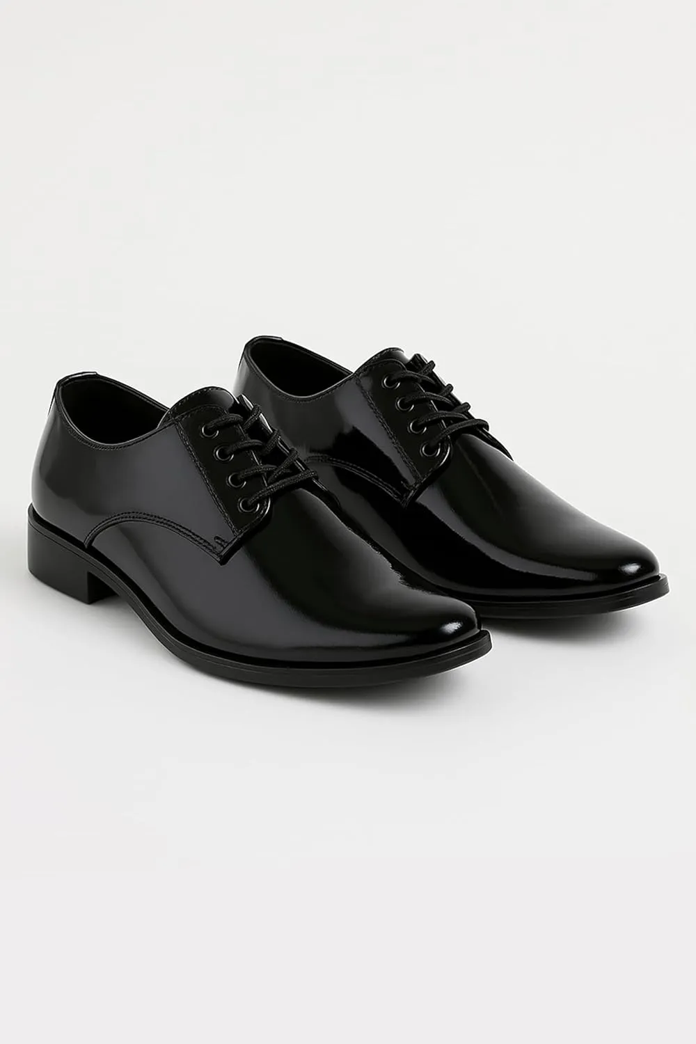 Boys Patent Leather Derby Shoes - Perfect for Weddings and Special Occasions