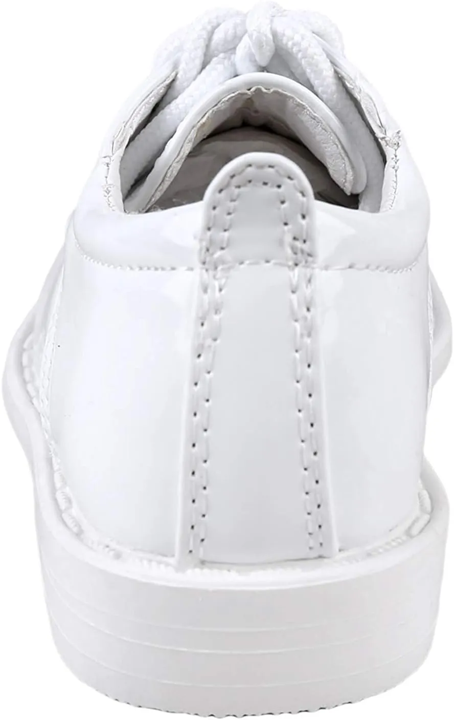 Boys Patent Leather Formal Derby Oxford Dress Shoes