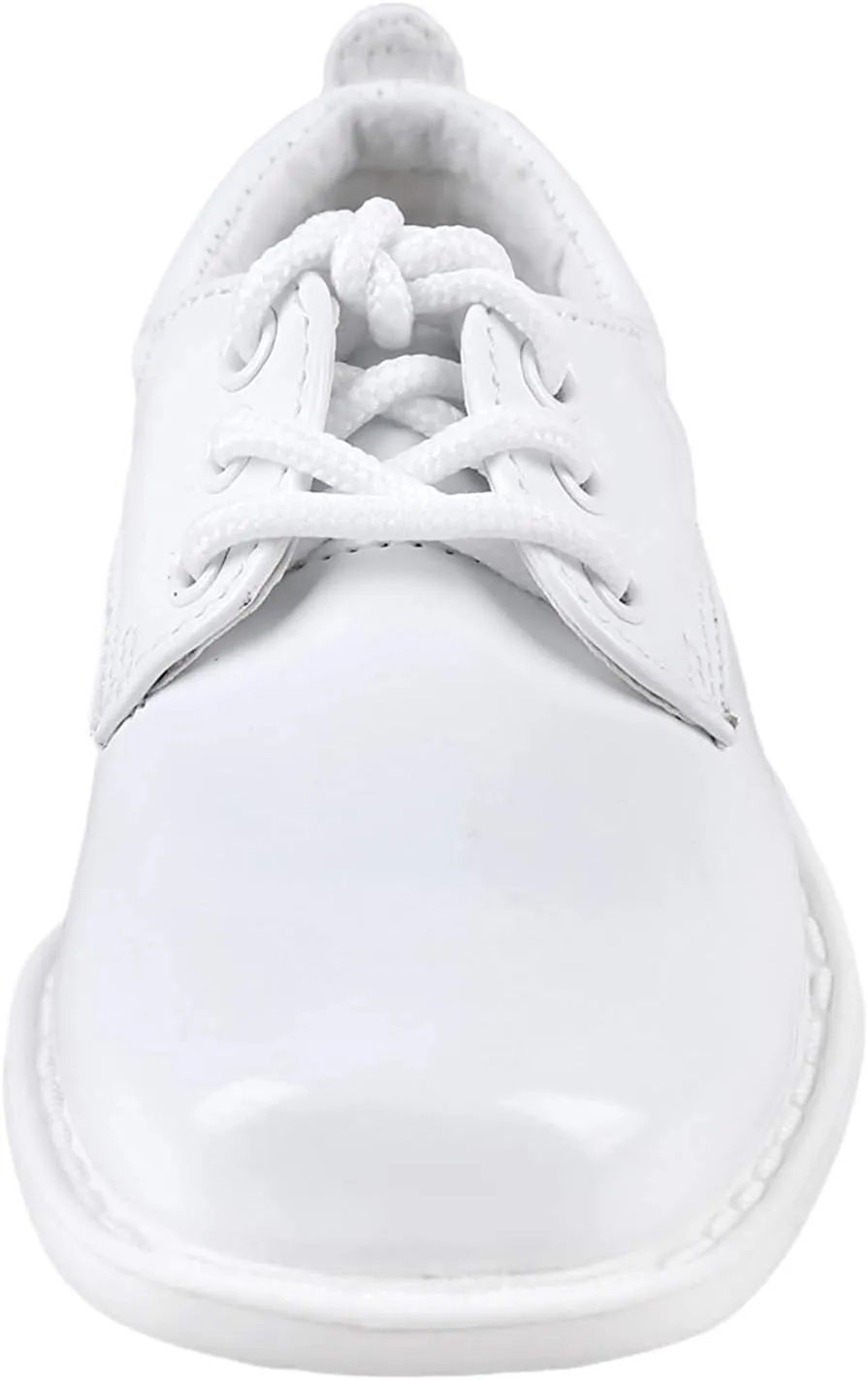 Boys Patent Leather Formal Derby Oxford Dress Shoes