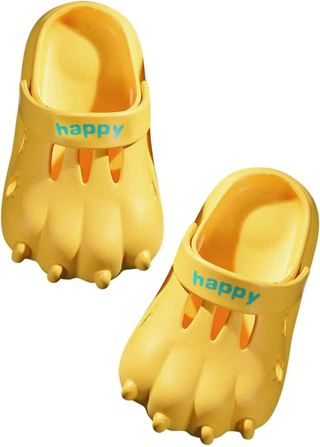 Boys Slippers Leather Kids Garden Beach Dinosaur Clogs Summer Cute Indoor Outdoor Shower Boy Wolf Slippers