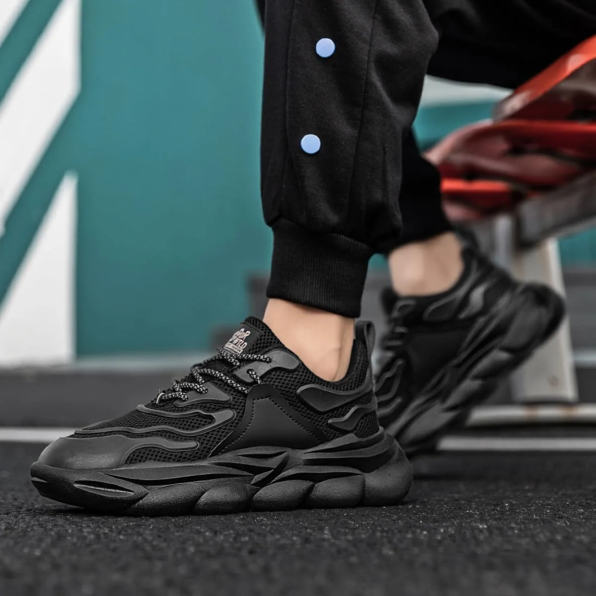 Breathable Mesh Casual Chunky Sneakers Lightweight Road Running Jogging Walking Shoes