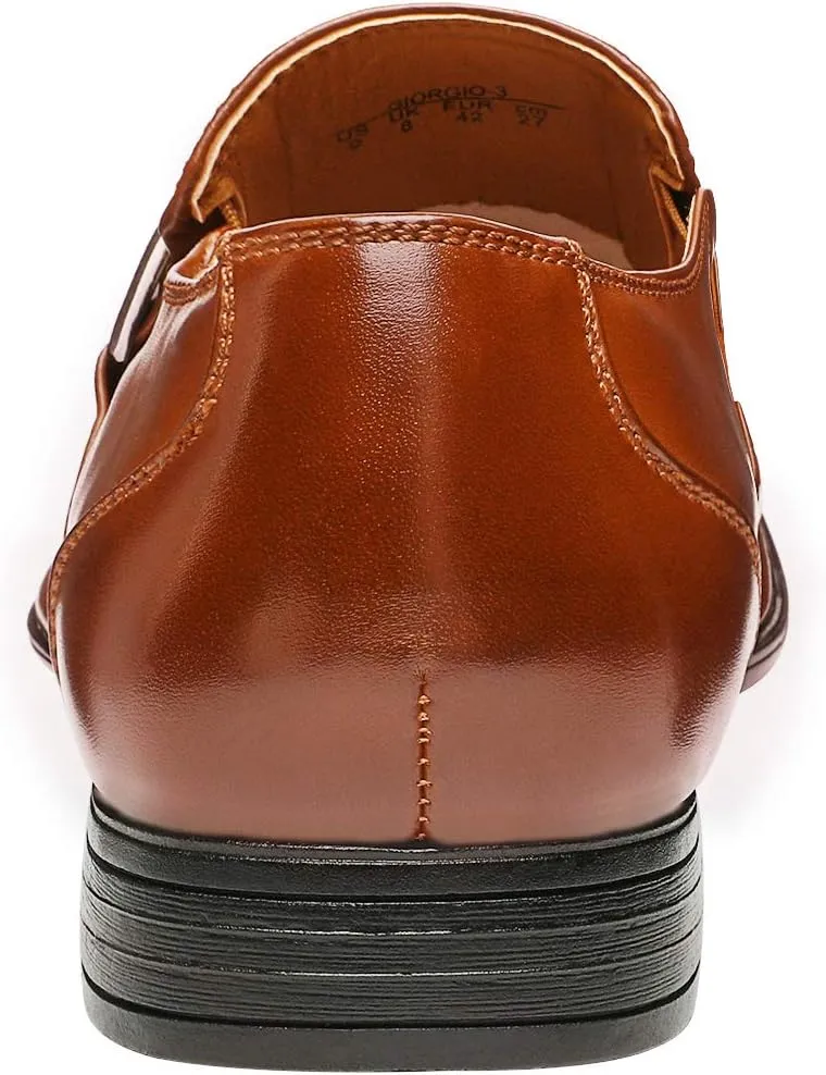 Bruno Marc Men's Giorgio Leather Lined Dress Loafers Shoes