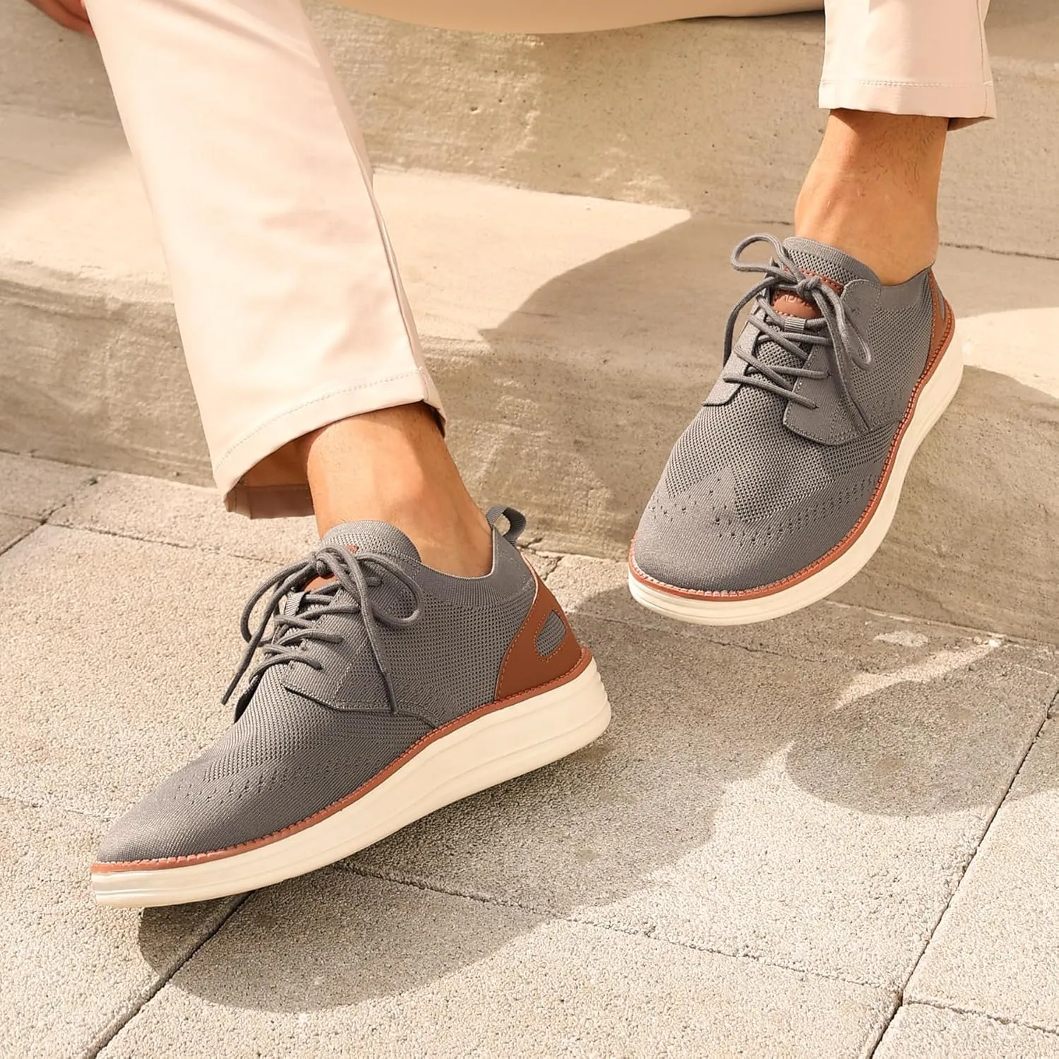 Casual Oxfords Mens Shoes Mesh Business Work Fashion Walking Sneakers