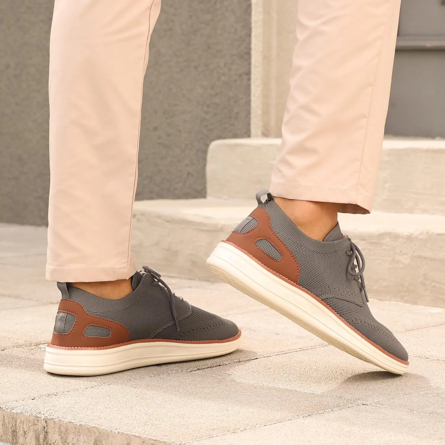 Casual Oxfords Mens Shoes Mesh Business Work Fashion Walking Sneakers