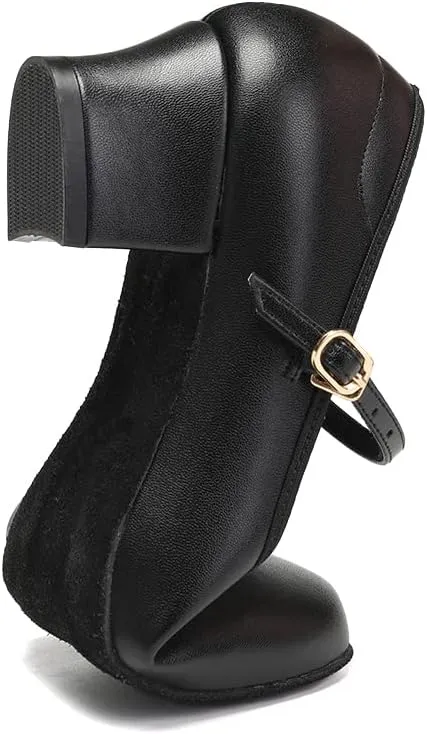 Character Shoes for Women Dance Shoes Low Heel Salsa Ballroom Tango Latin Flamenco Performance with Arch Support Dance Heels