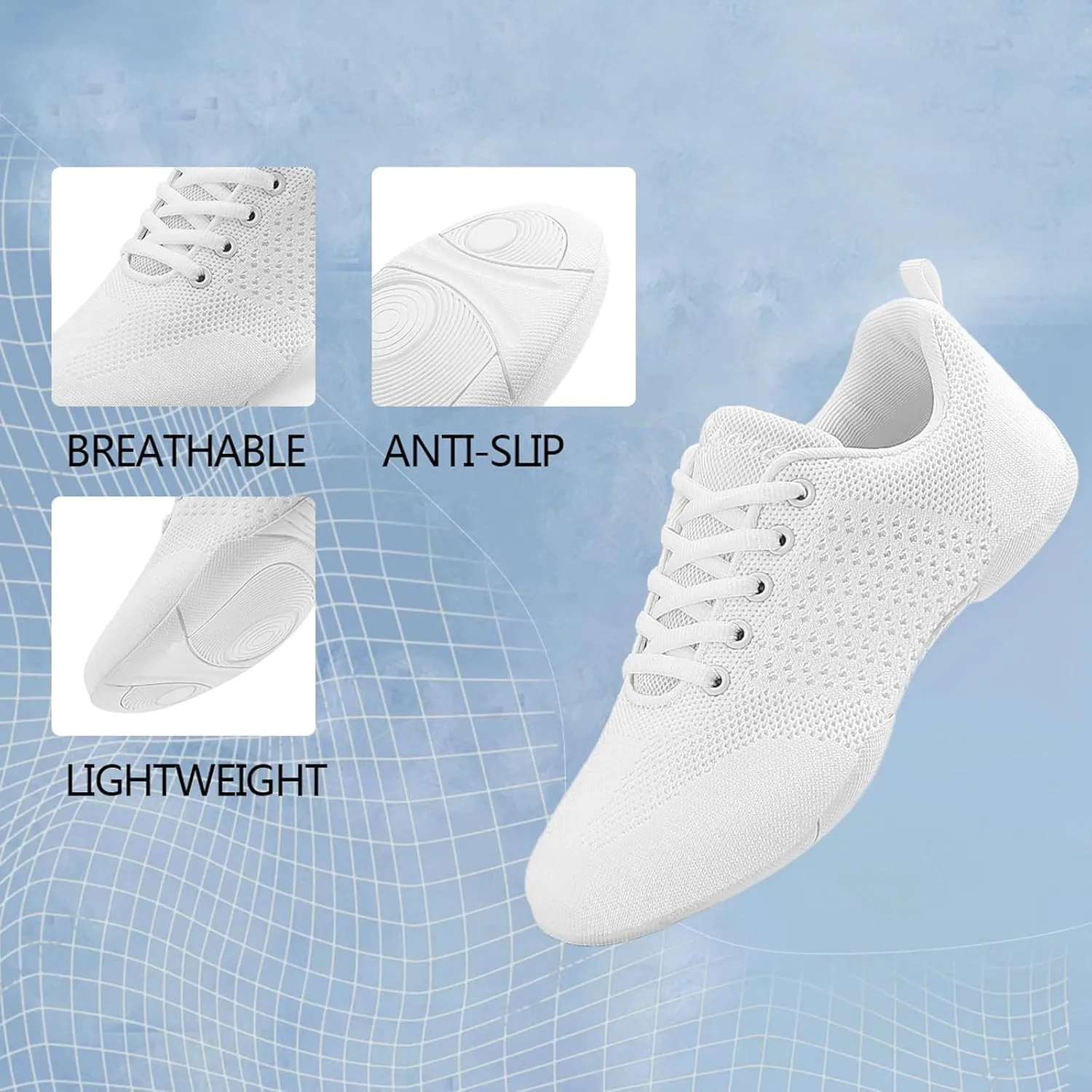 Cheer Shoes Girls Dance Sneakers Women Tennis Training Competition Tumbling Athletic Youth Hip Hop