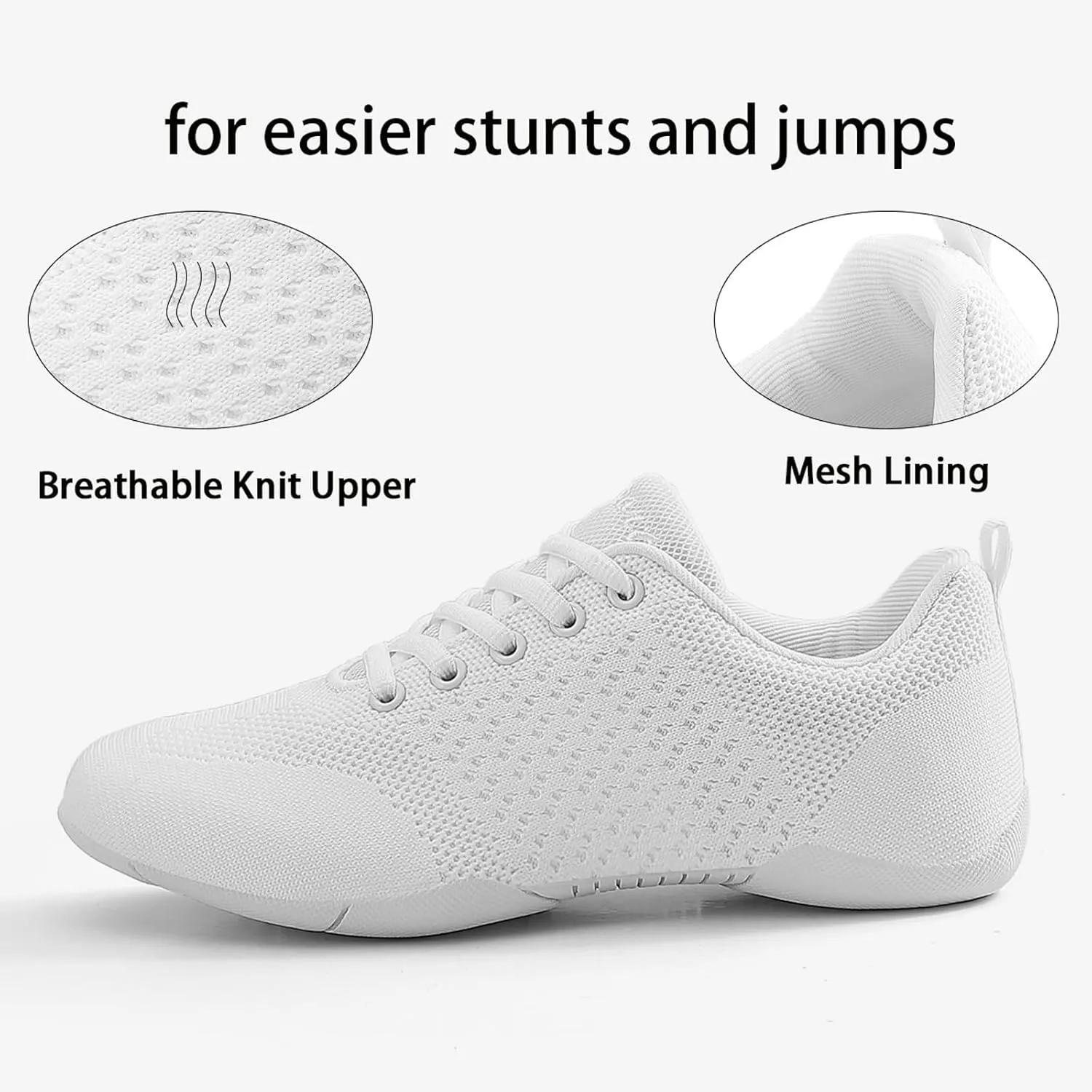 Cheer Shoes Girls Dance Sneakers Women Tennis Training Competition Tumbling Athletic Youth Hip Hop