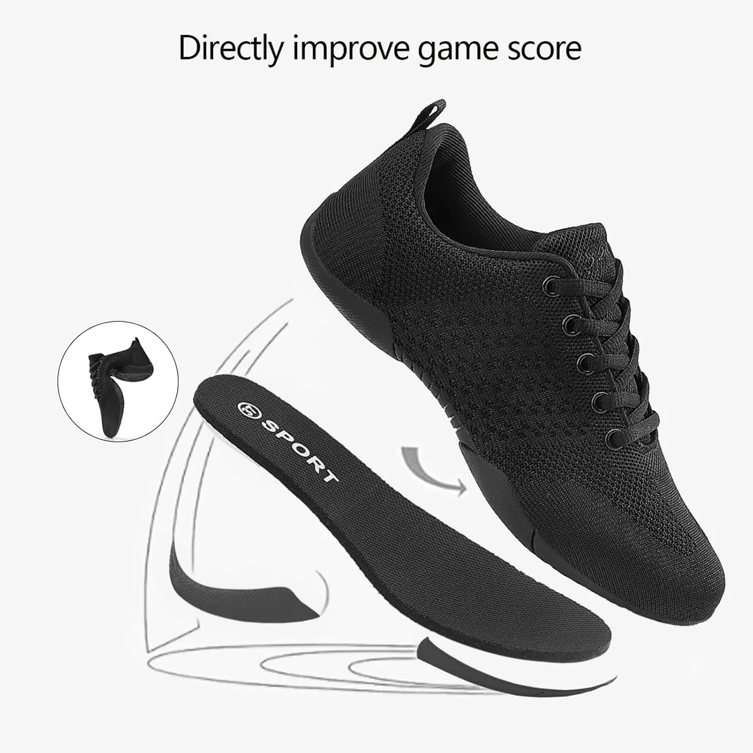 Cheer Shoes Girls Dance Sneakers Women Tennis Training Competition Tumbling Athletic Youth Hip Hop