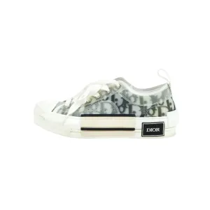 Christian Dior Low Top Sneakers White and Black Oblique 35