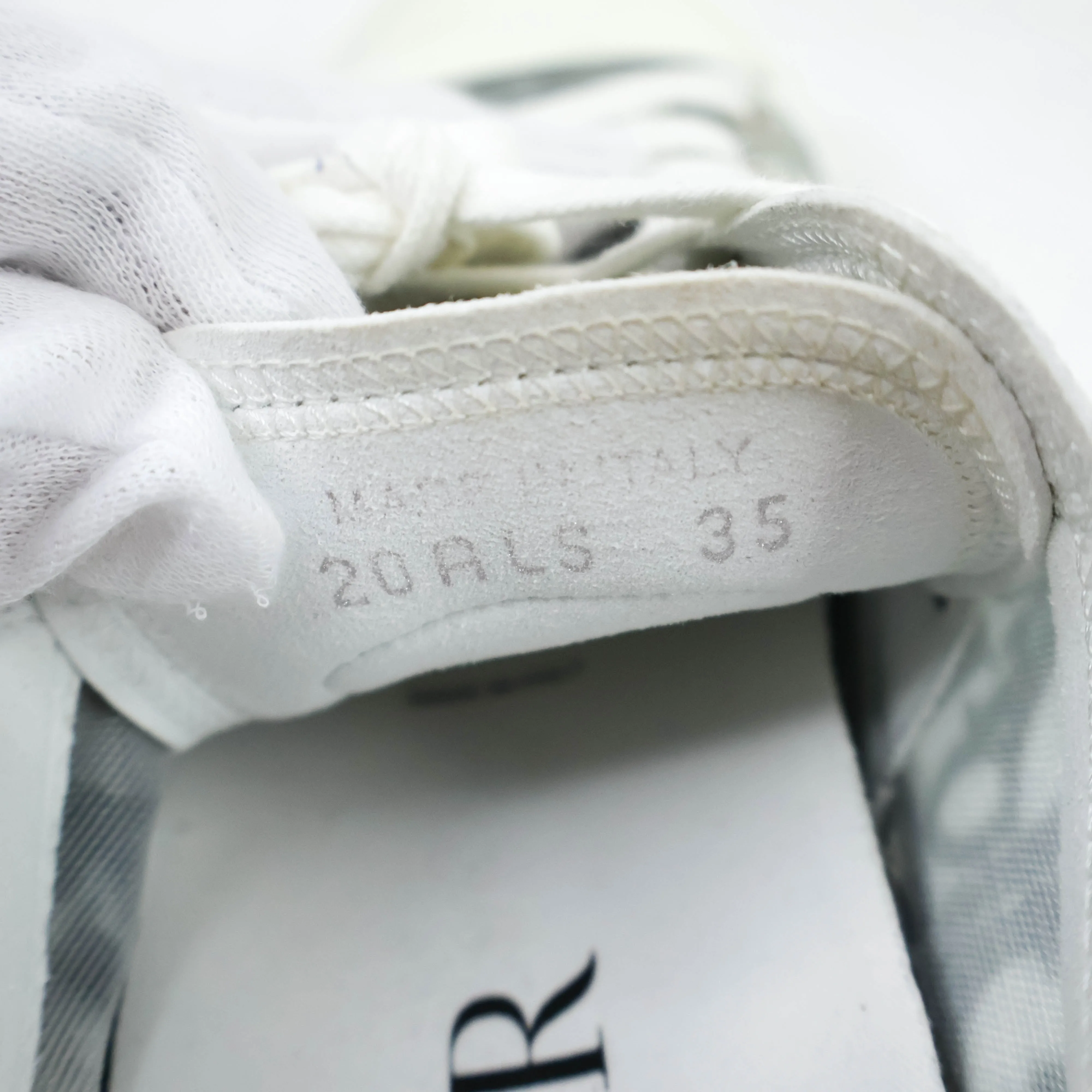 Christian Dior Low Top Sneakers White and Black Oblique 35
