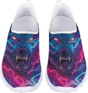 Cumagical Shoes Mesh Quick Drain Design Mens Casual Slip On Shoes