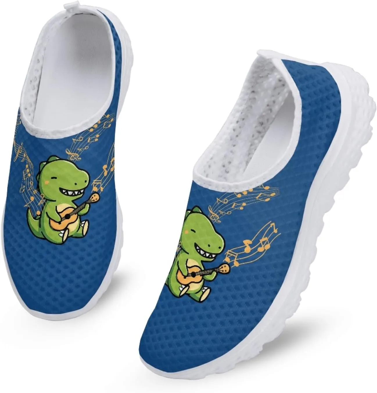 Cumagical Shoes Mesh Quick Drain Design Mens Casual Slip On Shoes
