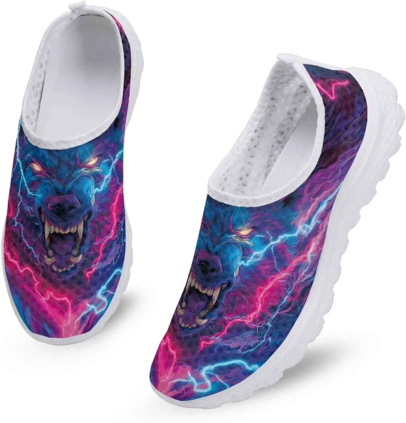 Cumagical Shoes Mesh Quick Drain Design Mens Casual Slip On Shoes