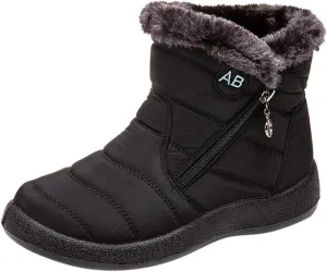 Cute Winter Boots Size 4 Woman Women's Black Waterproof Snow Boots Women Waterproof Winter Boots Woman Waterproof Snow Boots Botas De Invierno Para Mujer Para El Agua