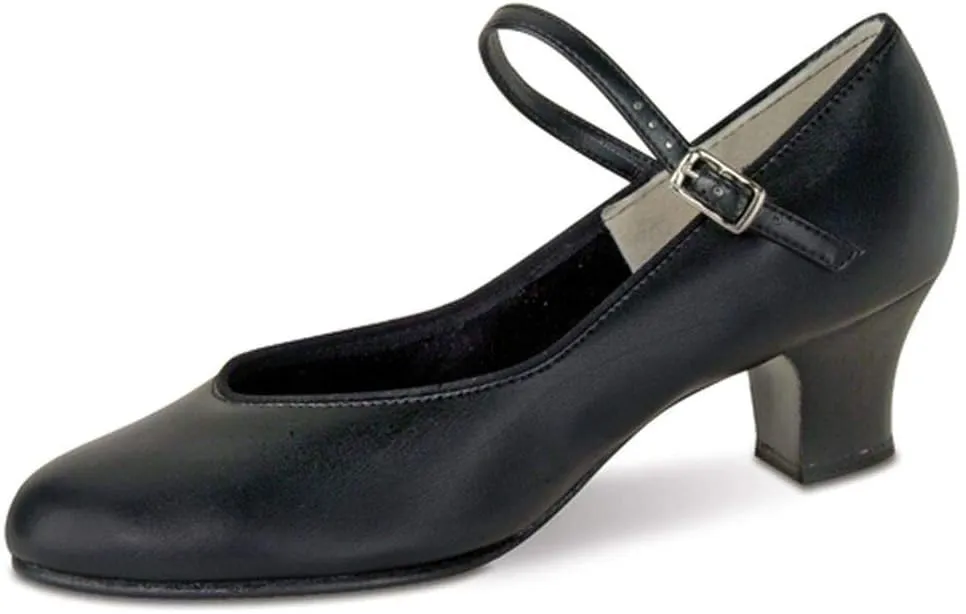 Danshuz Womens Black Character Tap Queen Dance Shoes Size 8