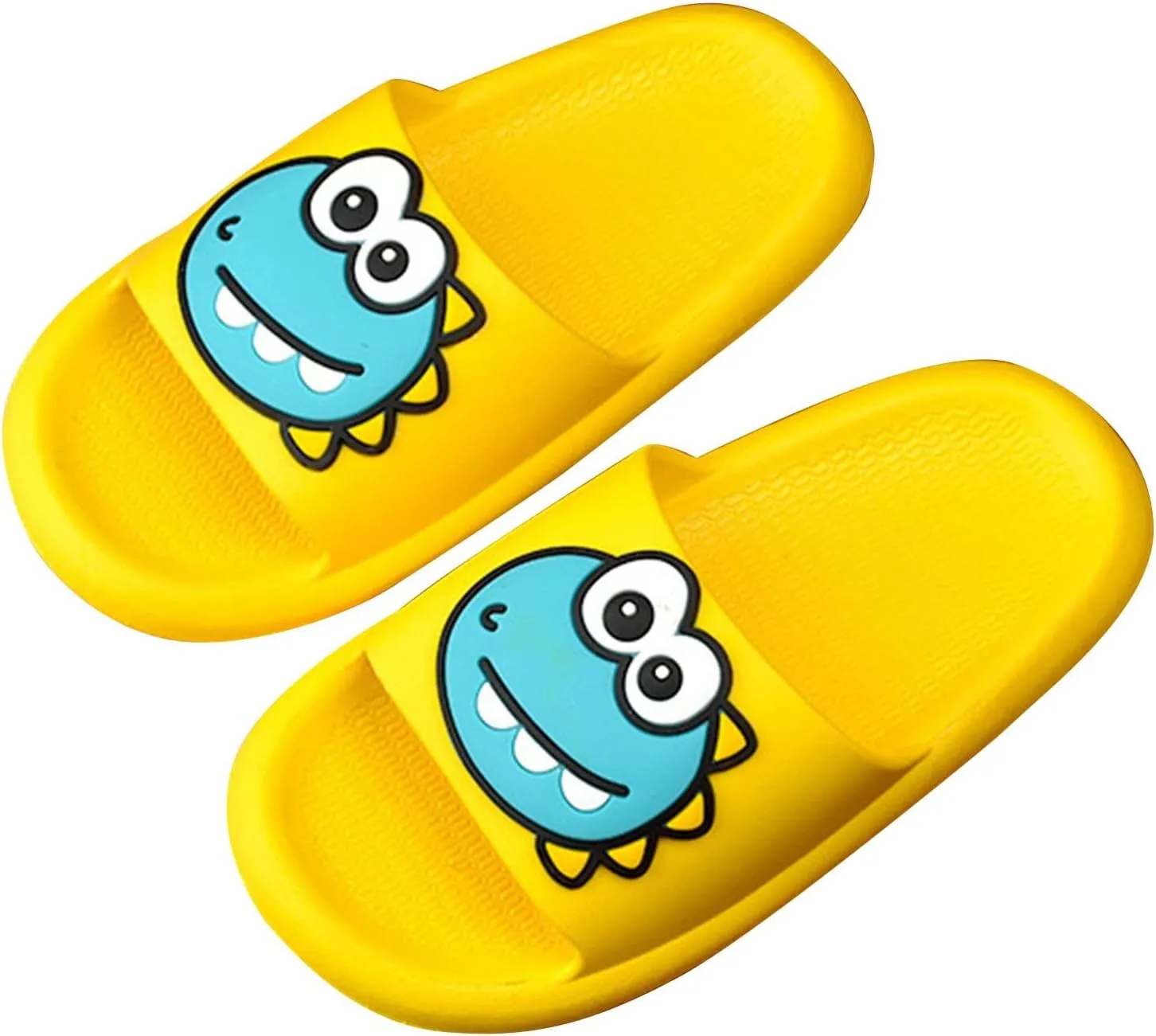 Dinosaur Shower Sandals for Kids, Girls Boys Unisex Cute Beach Slippers, Cloud Slides Flat Bathroom Shower Sandals