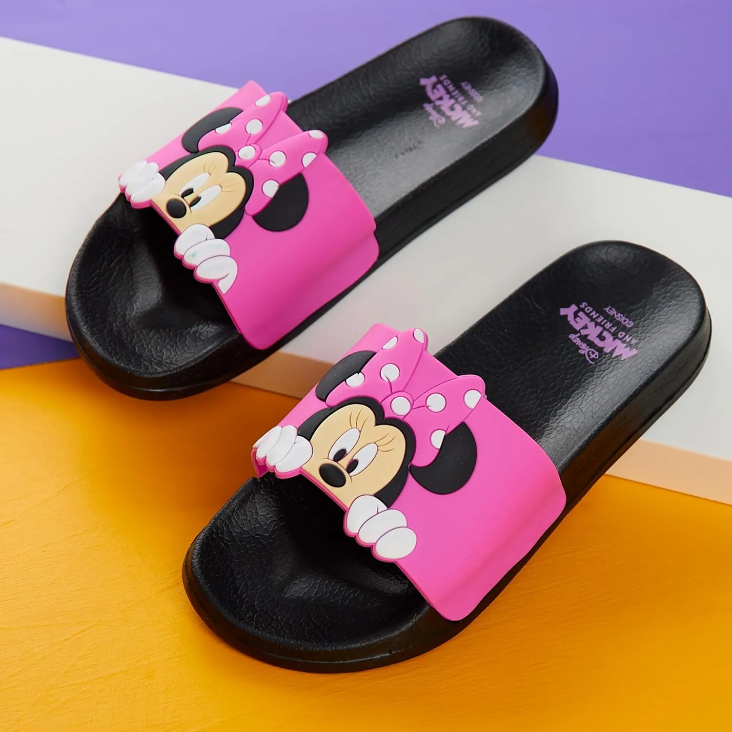 Disney Stitch Slides Girls Beach Shoes Pool Sandals Rubber Shoes Comfy Slides for Kids Summer Footwear Gifts for Girls
