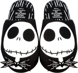 Disney The Nightmare Before Christmas Women Jack Skellington Slippers Ghost Halloween Xmas Holiday NMBC Merchandise Gift Winter House Shoes For Ladies