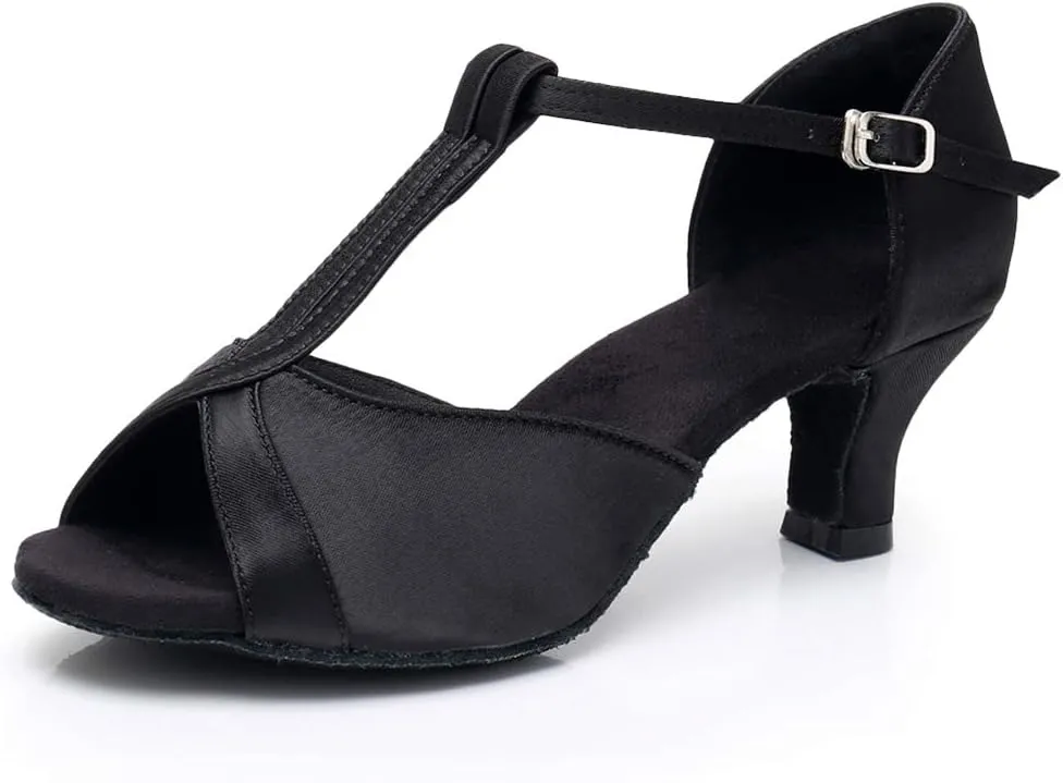 DKZSYIM Glitter Women Latin Dance Shoes Ballroom Salsa Tango Practice Performence Party Dancing Shoes,Model NU259