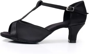 DKZSYIM Glitter Women Latin Dance Shoes Ballroom Salsa Tango Practice Performence Party Dancing Shoes,Model NU259