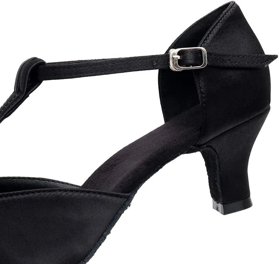 DKZSYIM Glitter Women Latin Dance Shoes Ballroom Salsa Tango Practice Performence Party Dancing Shoes,Model NU259
