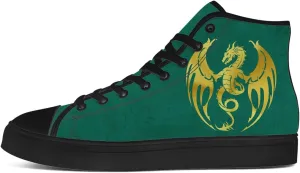 Dragon High Top Canvas Shoes for Men Women High Top Sneakers Lace Up Casual Shoes Gifts for Mama Papa