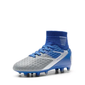 DREAM PAIRS Boys Girls Soccer Cleats Youth Firm Groud Outdoor Sport Athletic High Top Football Shoes for Little/Big Kid