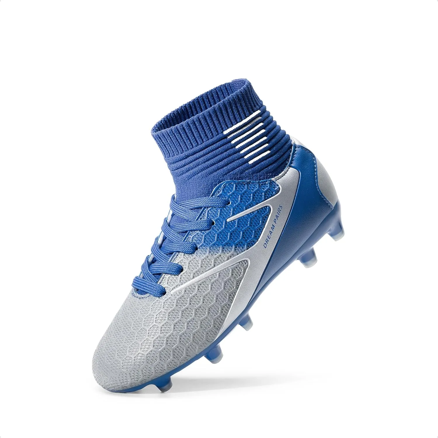 DREAM PAIRS Boys Girls Soccer Cleats Youth Firm Groud Outdoor Sport Athletic High Top Football Shoes for Little/Big Kid