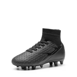 DREAM PAIRS Boys Girls Soccer Cleats Youth Firm Groud Outdoor Sport Athletic High Top Football Shoes for Little/Big Kid