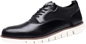 Dress Shoes for Men Fashion Loafer Brown Classic Style Men Lace Up Vintage Leather Shoes Business Casual Shoes RoundToe Leather Shoes Business Shoes for Men Slip On