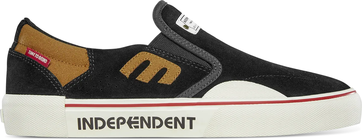 ETNIES X INDEPENDENT MARANA SLIP BLACK/BROWN