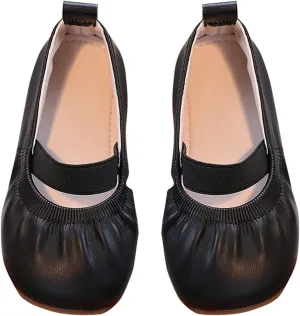 Girl Dress Shoes Toddler Flower Girl Dress Shoes Square Toe Ballet Flats for Party School Wedding Casual Shoes