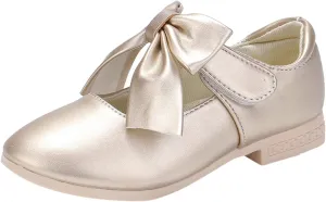Girls Ballet Shoes Flower Mary Jane Flat?? with Bow Dress Shoes Part?? Wedding Communio?? Shoes for Kids Toddler