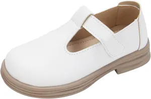 Girls Chunky Heel Mary Jane Dress Shoes School ??niform T-Strap Ballet Flat?? Toddler Sneaker Girls 12 Size Toddler