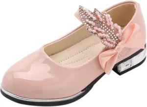 Girls Mary Jane Oxfor?? Dress Shoes Toddler Kids School Shoes Pump Patent Leather Uniform Low Heel Flats for Wedding