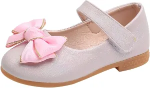 Girls Mary Jane Toddler Flower Girl Dress Shoes Little Girl Ballet Uniform Flat?? Bow Strap for Wedding Part?? School