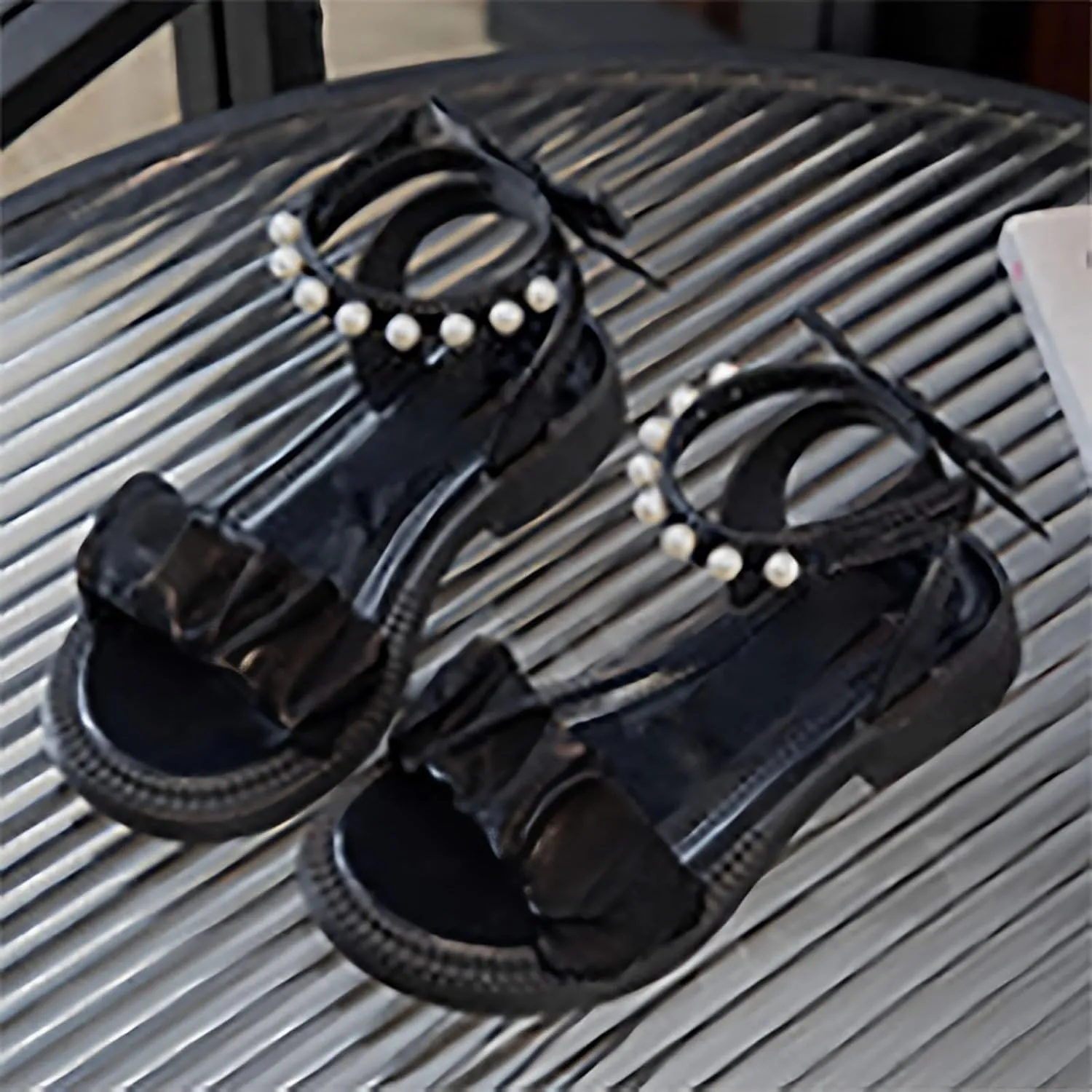 Girls Sandals Heels Dress Pump Ankle Strap Open Toe Flower Girl Wedding Cute Casual Sandals