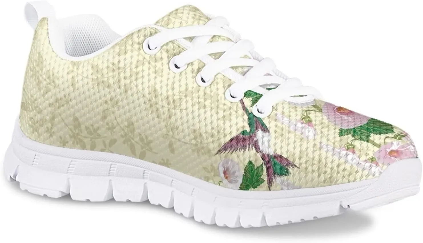 Girls Soft Mesh Cute Tennis Shoes Lightweight Breathable Nonslip Casual Athletic Sneakers