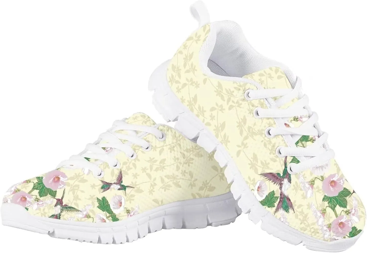 Girls Soft Mesh Cute Tennis Shoes Lightweight Breathable Nonslip Casual Athletic Sneakers