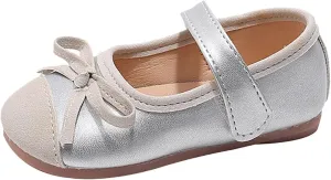 Glittery Mary Jane Flat?? for Toddler Girls Little-Kids Princess Wedding Ballet Dress Shoes Soft Strap Ballerina