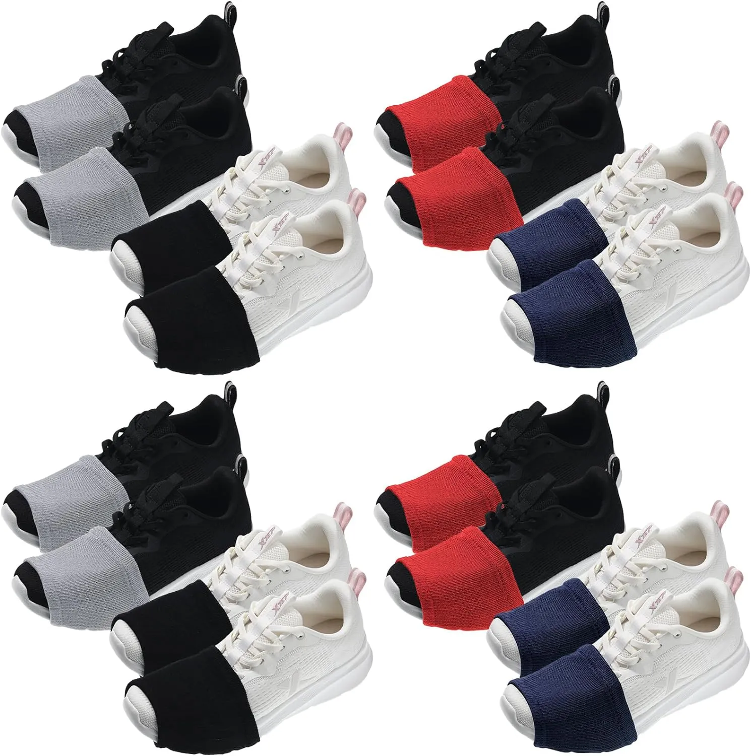 Haysandy 8 Pairs Dance Shoe Covers Over Shoes Socks for Dancer Women