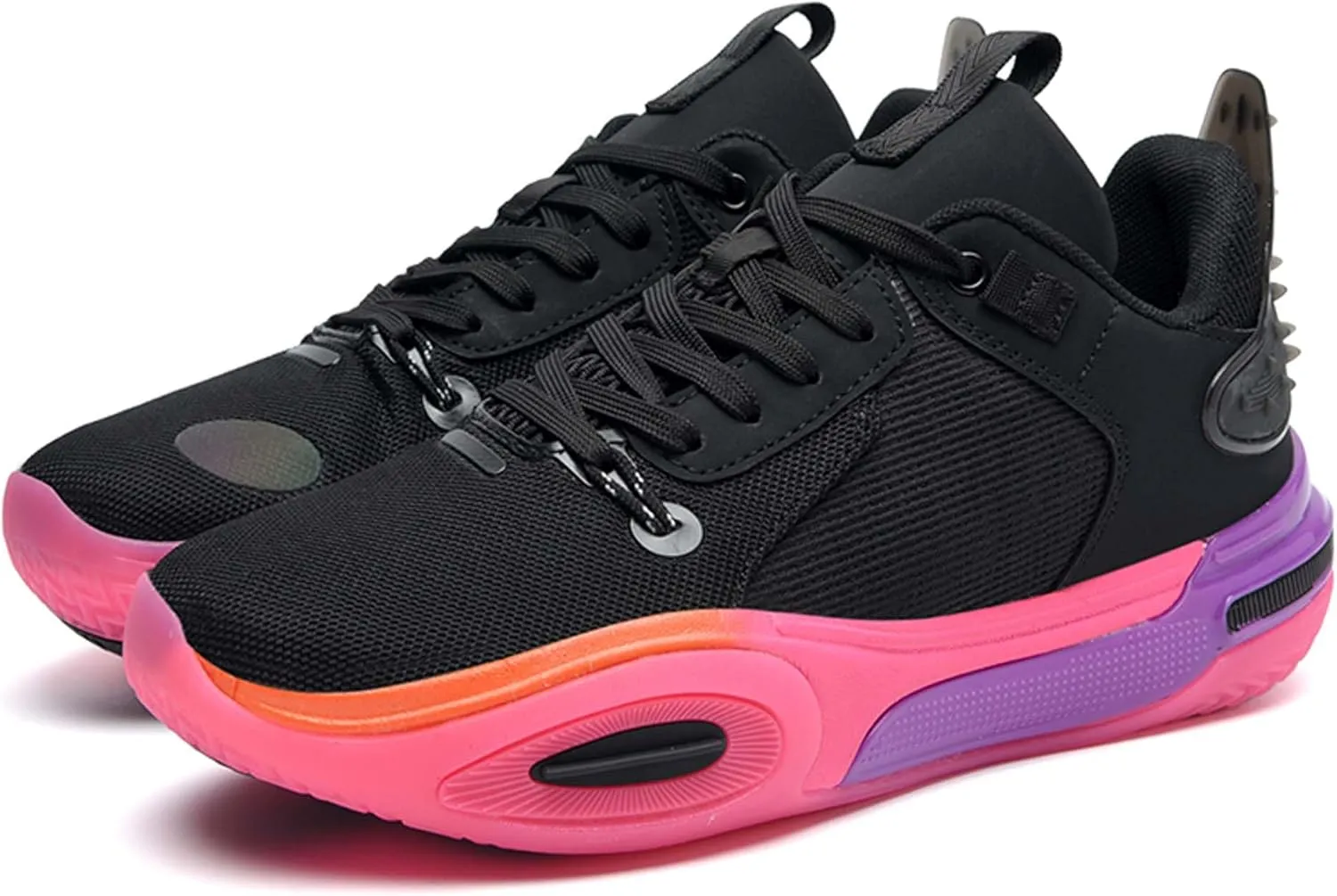 High top Men's Basketball Shoes, Breathable and Non Slip Outdoor Sports Shoes, Shock-Absorbing Fitness Shoes